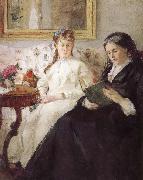 Berthe Morisot Artist-s monther and his sister oil on canvas